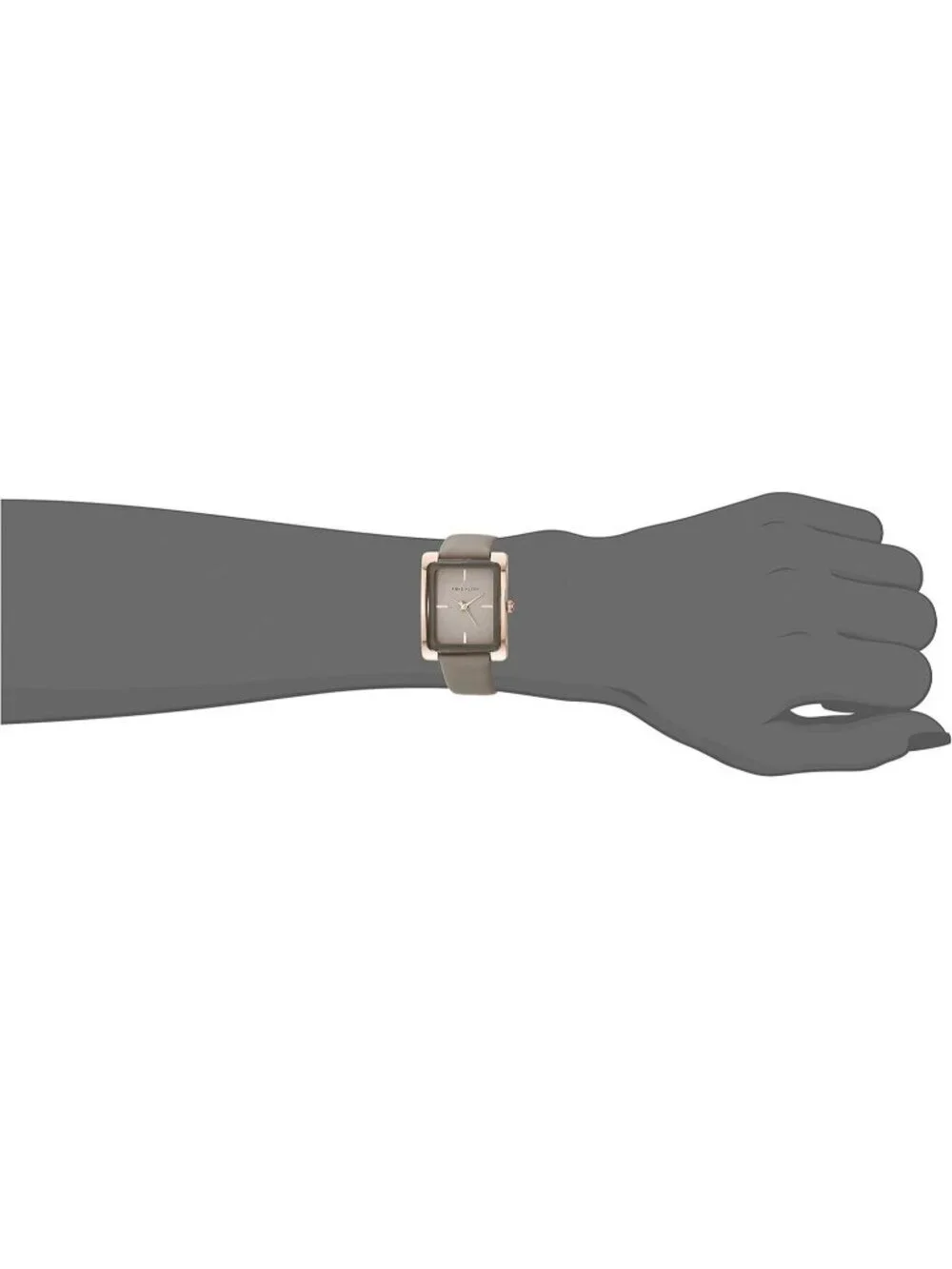 Anne Klein Womens Brown Rose Gold Leather Strap Analog Quartz Solid Luxury Watch